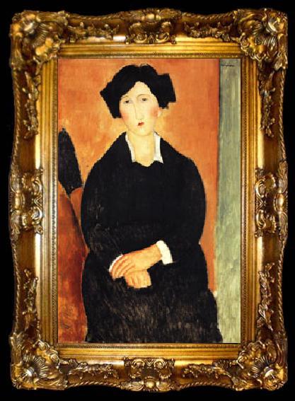 framed  Amedeo Modigliani The Italian Woman, ta009-2